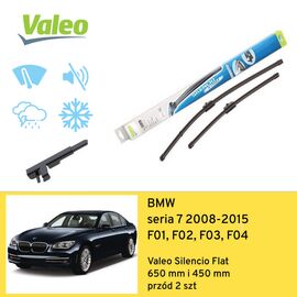 Wycieraczki przód do BMW seria 7 F01, F02, F03, F04 (2008-2015) Valeo Silencio Flat 