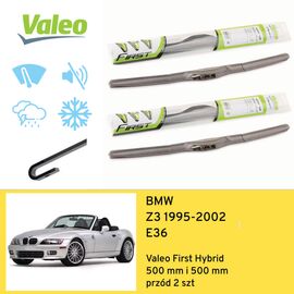 Wycieraczki przód do BMW Z3 E36 (1995-2002) Valeo First Hybrid 