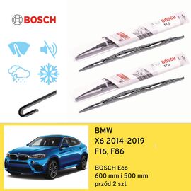 Wycieraczki przód do BMW X6 F16, F86 (2014-2019) BOSCH Eco 