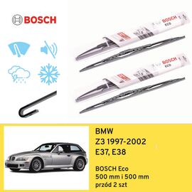 Wycieraczki przód do BMW Z3 E37, E38 (1997-2002) BOSCH Eco 