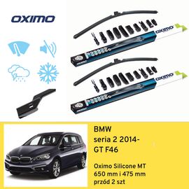 Wycieraczki przód do BMW seria 2 GT F46 (2014-) Oximo Silicone MT 