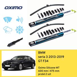 Wycieraczki przód do BMW seria 3 GT F34 (2013-2019) Oximo Silicone MT 