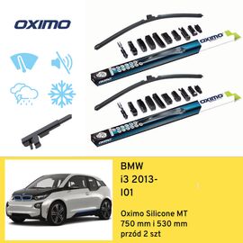 Wycieraczki przód do BMW i3 I01 (2013-) Oximo Silicone MT 
