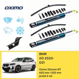 Wycieraczki przód do BMW iX3 G01 (2020-) Oximo Silicone MT 