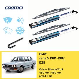Wycieraczki przód do BMW seria 5 E28 (1981-1987) Oximo Silicone WUS 