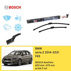 Wycieraczki przód do BMW seria 2 F45 (2014-2021) BOSCH AeroTwin 