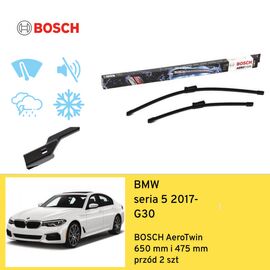 Wycieraczki przód do BMW seria 5 G30 (2017-) BOSCH AeroTwin 