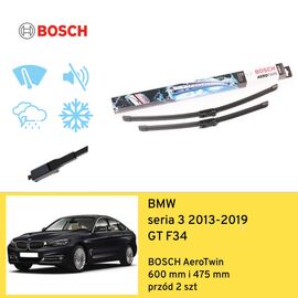 Wycieraczki przód do BMW seria 3 GT F34 (2013-2019) BOSCH AeroTwin 