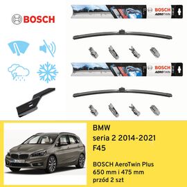 Wycieraczki przód do BMW seria 2 F45 (2014-2021) BOSCH AeroTwin Plus 
