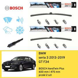 Wycieraczki przód do BMW seria 3 GT F34 (2013-2019) BOSCH AeroTwin Plus 