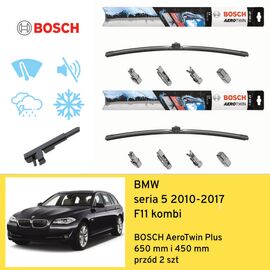 Wycieraczki przód do BMW seria 5 F11 kombi (2010-2017) BOSCH AeroTwin Plus 