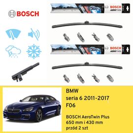 Wycieraczki przód do BMW seria 6 F06 (2011-2017) BOSCH AeroTwin Plus 
