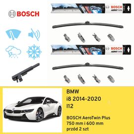 Wycieraczki przód do BMW i8 I12 (2014-2020) BOSCH AeroTwin Plus 