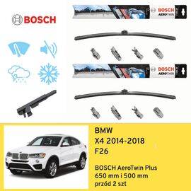 Wycieraczki przód do BMW X4 F26 (2014-2018) BOSCH AeroTwin Plus 