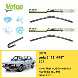 Wycieraczki przód do BMW seria 5 E28 (1981-1987) Valeo First MultiConnection 