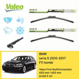 Wycieraczki przód do BMW seria 5 F11 kombi (2010-2017) Valeo First MultiConnection 