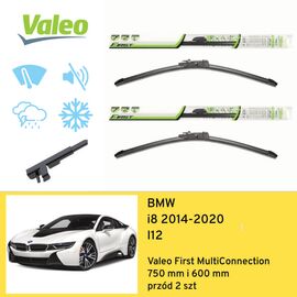 Wycieraczki przód do BMW i8 I12 (2014-2020) Valeo First MultiConnection 