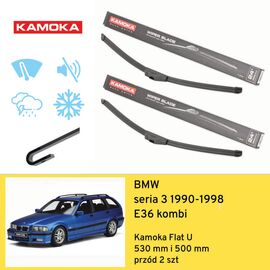 Wycieraczki przód do BMW seria 3 E36 kombi (1990-1998) Kamoka Flat U 