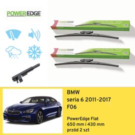 Wycieraczki przód do BMW seria 6 F06 (2011-2017) PowerEdge Flat 