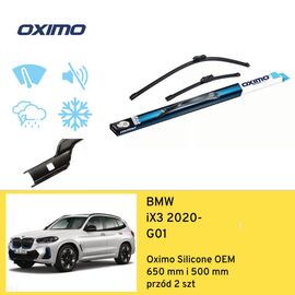 Wycieraczki przód do BMW iX3 G01 (2020-) Oximo Silicone OEM 