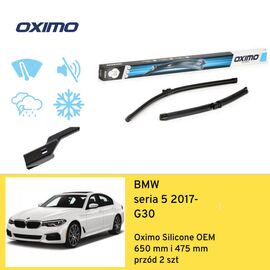 Wycieraczki przód do BMW seria 5 G30 (2017-) Oximo Silicone OEM 