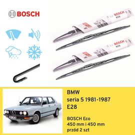 Wycieraczki przód do BMW seria 5 E28 (1981-1987) BOSCH Eco 