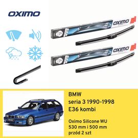 Wycieraczki przód do BMW seria 3 E36 kombi (1990-1998) Oximo Silicone WU 