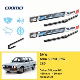 Wycieraczki przód do BMW seria 5 E28 (1981-1987) Oximo Silicone WU 