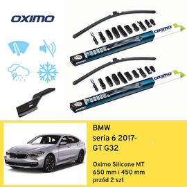 Wycieraczki przód do BMW seria 6 GT G32 (2017-) Oximo Silicone MT 