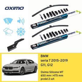Wycieraczki przód do BMW seria 7 G11, G12 (2015-2019) Oximo Silicone MT 
