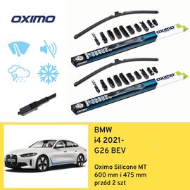 Wycieraczki przód do BMW i4 G26 BEV (2021-) Oximo Silicone MT 