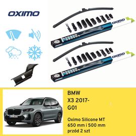 Wycieraczki przód do BMW X3 G01 (2017-) Oximo Silicone MT 