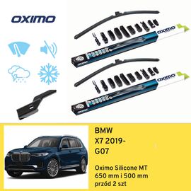 Wycieraczki przód do BMW X7 G07 (2019-) Oximo Silicone MT 