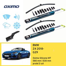 Wycieraczki przód do BMW Z4 G29 (2018-) Oximo Silicone MT 
