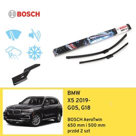 Wycieraczki przód do BMW X5 G05, G18 (2019-) BOSCH AeroTwin 