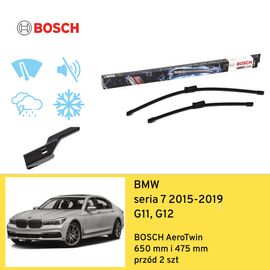 Wycieraczki przód do BMW seria 7 G11, G12 (2015-2019) BOSCH AeroTwin 