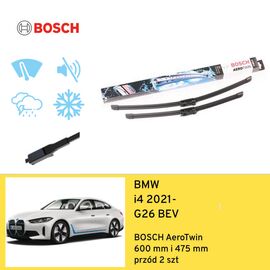 Wycieraczki przód do BMW i4 G26 BEV (2021-) BOSCH AeroTwin 