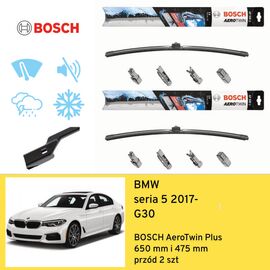 Wycieraczki przód do BMW seria 5 G30 (2017-) BOSCH AeroTwin Plus 