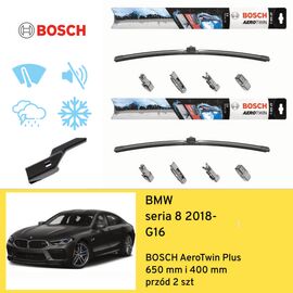 Wycieraczki przód do BMW seria 8 G16 (2018-) BOSCH AeroTwin Plus 