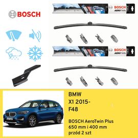 Wycieraczki przód do BMW X1 F48 (2015-) BOSCH AeroTwin Plus 