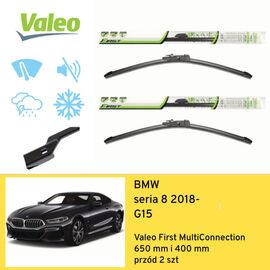 Wycieraczki przód do BMW seria 8 G15 (2018-) Valeo First MultiConnection 