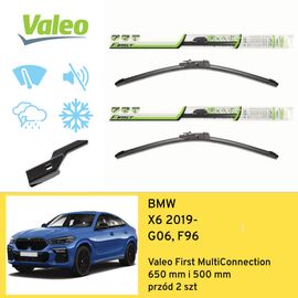 Wycieraczki przód do BMW X6 G06, F96 (2019-) Valeo First MultiConnection 