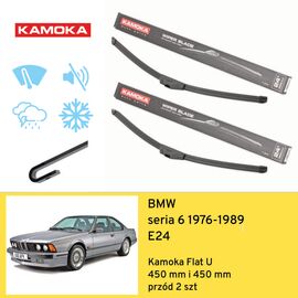 Wycieraczki przód do BMW seria 6 E24 (1976-1989) Kamoka Flat U 