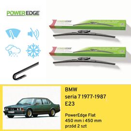 Wycieraczki przód do BMW seria 7 E23 (1977-1987) PowerEdge Flat 