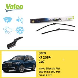 Wycieraczki przód do BMW X7 G07 (2019-) Valeo Silencio Flat 
