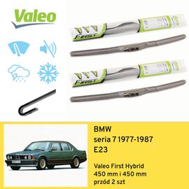 Wycieraczki przód do BMW seria 7 E23 (1977-1987) Valeo First Hybrid 