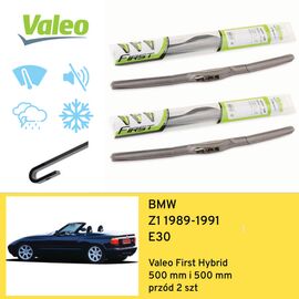 Wycieraczki przód do BMW Z1 E30 (1989-1991) Valeo First Hybrid 
