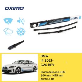 Wycieraczki przód do BMW i4 G26 BEV (2021-) Oximo Silicone OEM 