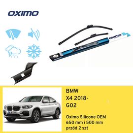Wycieraczki przód do BMW X4 G02 (2018-) Oximo Silicone OEM 