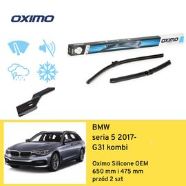 Wycieraczki przód do BMW seria 5 G31 kombi (2017-) Oximo Silicone OEM 